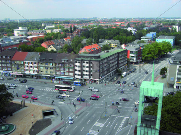 Blick auf Kreuzung Wandsbeker Marktstraße/Ring 2 - Fotos-Schmiede