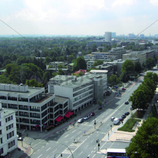 Blick auf Schloßstraße an Wandsbek Markt Richtung Westen - Fotos-Schmiede