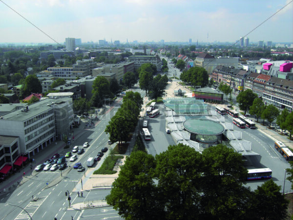 Blick auf Wandsbek Markt Richtung Westen - Fotos-Schmiede