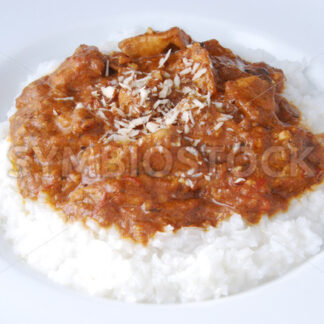 Chicken Tikka Masala mit Basmati-Reis Aufsicht - Fotos-Schmiede