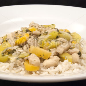 Fischragout mit Reis_Frontal.jpg - Fotos-Schmiede