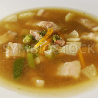 Gemüsesuppe mit Schweinebauch Aufsicht - Fotos-Schmiede