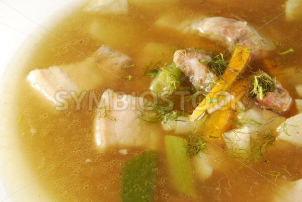 Gemüsesuppe mit Schweinebauch Detail - Fotos-Schmiede