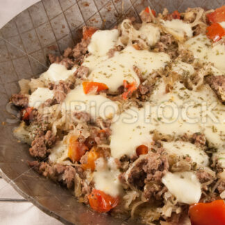 Hackfleisch-Sauerkraut-Tomaten-Pfanne Detail - Fotos-Schmiede