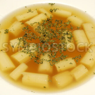 Helle Spargelsuppe Aufsicht - Fotos-Schmiede