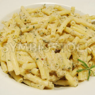 Maccheroni auf Forellenpesto Aufsicht - Fotos-Schmiede