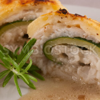 Pangasius-Zucchini-Rollen Detail - Fotos-Schmiede