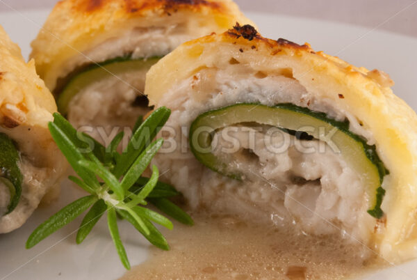 Pangasius-Zucchini-Rollen Detail - Fotos-Schmiede