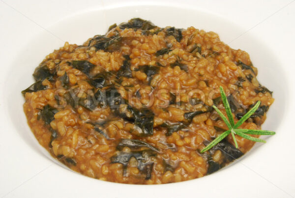 Risotto mit Meeresalgen Aufsicht - Fotos-Schmiede