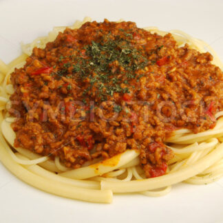 Spaghetti Bolognaise Aufsicht - Fotos-Schmiede