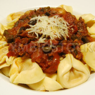 Tortellini mit Tomatensugo Aufsicht - Fotos-Schmiede