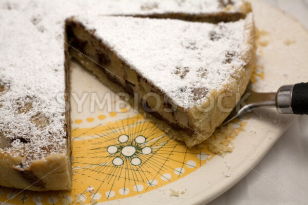 Banane-Schokolade-Tarte Aufsicht - Fotos-Schmiede