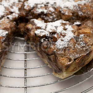 Birne-Schokolade-Tarte Aufsicht - Fotos-Schmiede