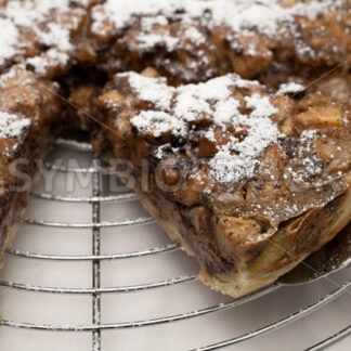 Birne-Schokolade-Tarte Aufsicht - Fotos-Schmiede