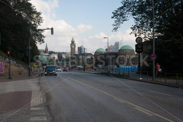 Blick zu den Landungsbrücken - Fotos-Schmiede