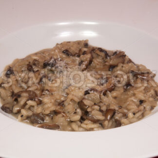 Champignon-Risotto Aufsicht - Fotos-Schmiede