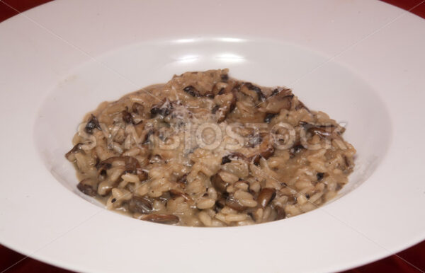 Champignon-Risotto Aufsicht - Fotos-Schmiede