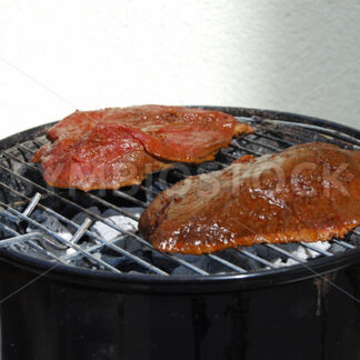 Fohlen- und Pferdesteak auf dem Grill - Fotos-Schmiede